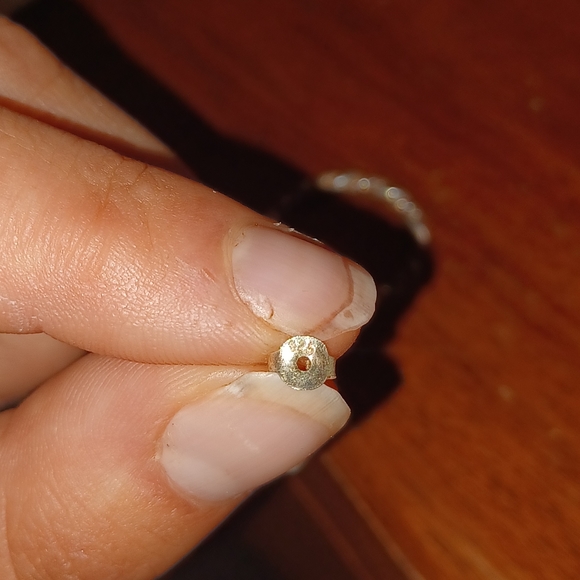 Sterling Silver Hoop Earings - Picture 2 of 3